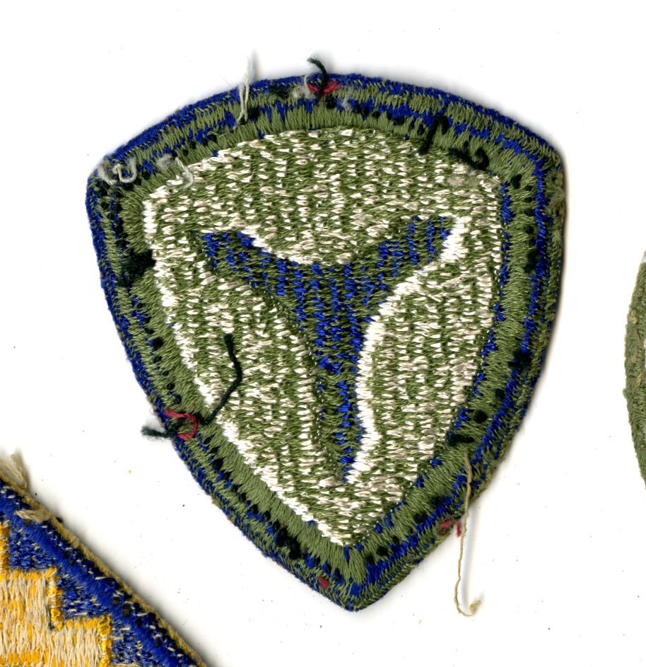 3rd Service Command Green Back Patch WWII Vintage Mid Atlantic