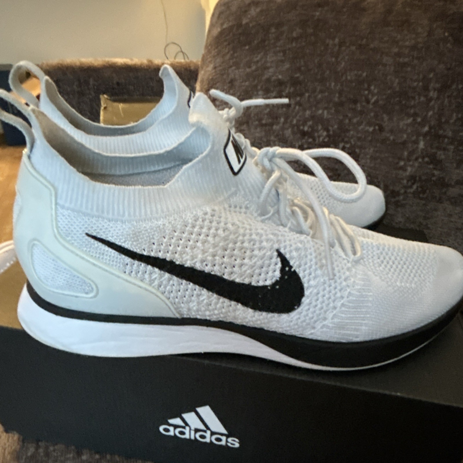 Nike Air 918246-002 Men's White Mesh Running Shoes US 12 UK 11 EUR 46