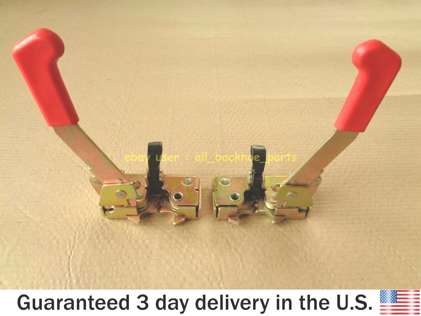 JCB BACKHOE - DOOR LATCH LEFT & RIGHT SET FOR PROJECT 21 (826/11105 826/11106)