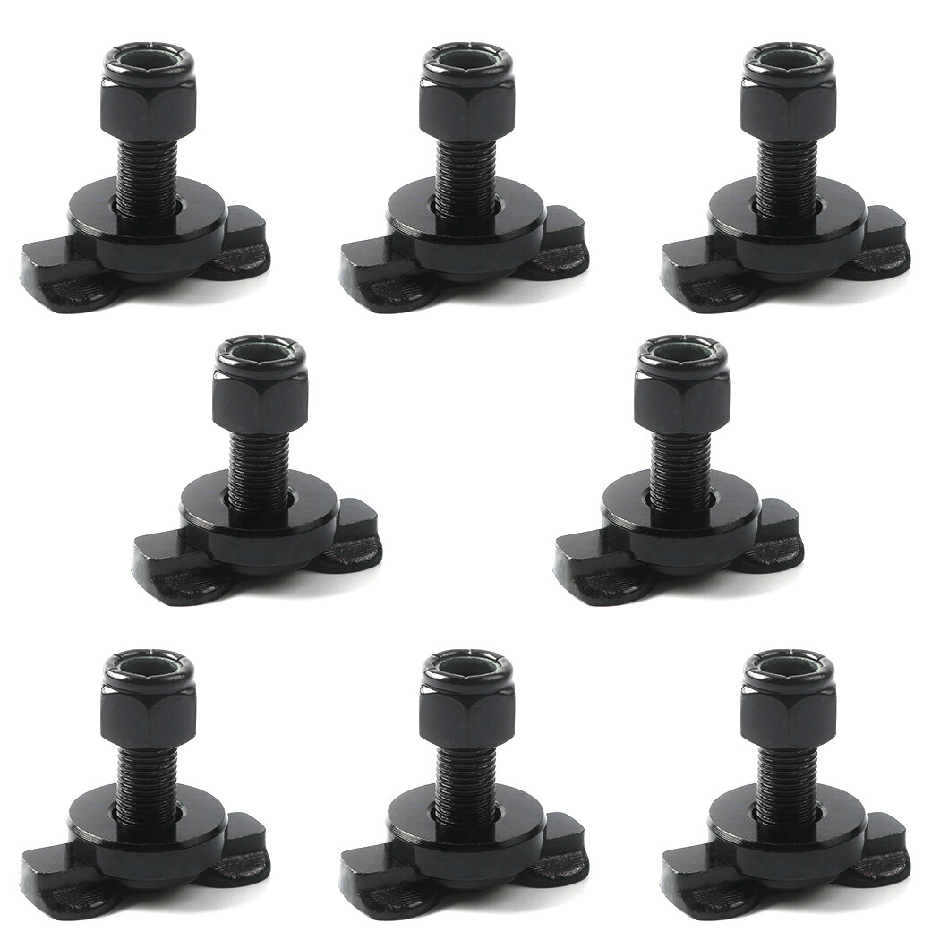 8 Pcs L-Track Double Lug Threaded Stud Nut Fitting Tie Down| Used with L Track R