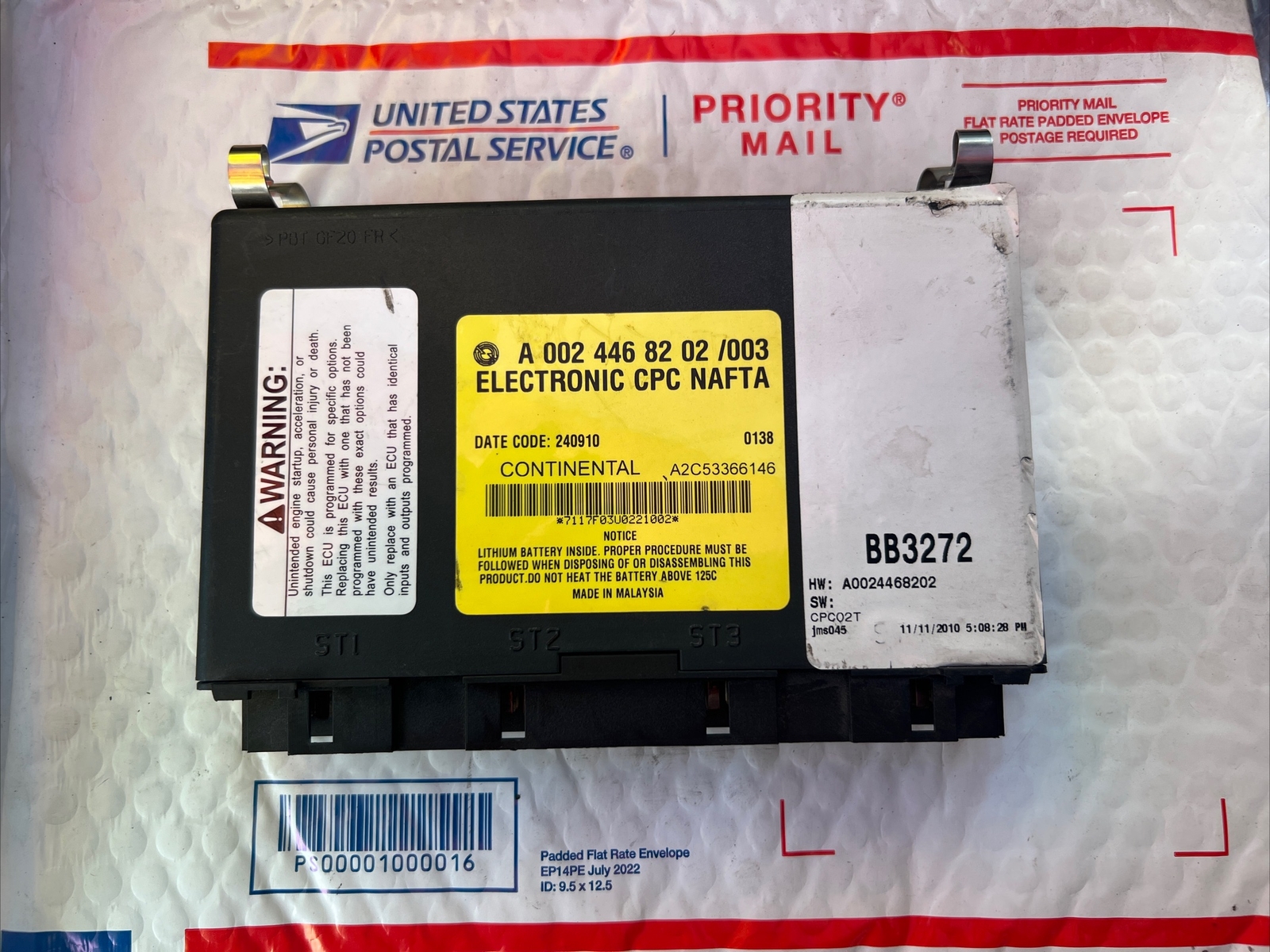 FREIGHTLINER CASCADIA CONTINENTAL CPC CHASSIS MODULE (A0024468202 /003) OEM