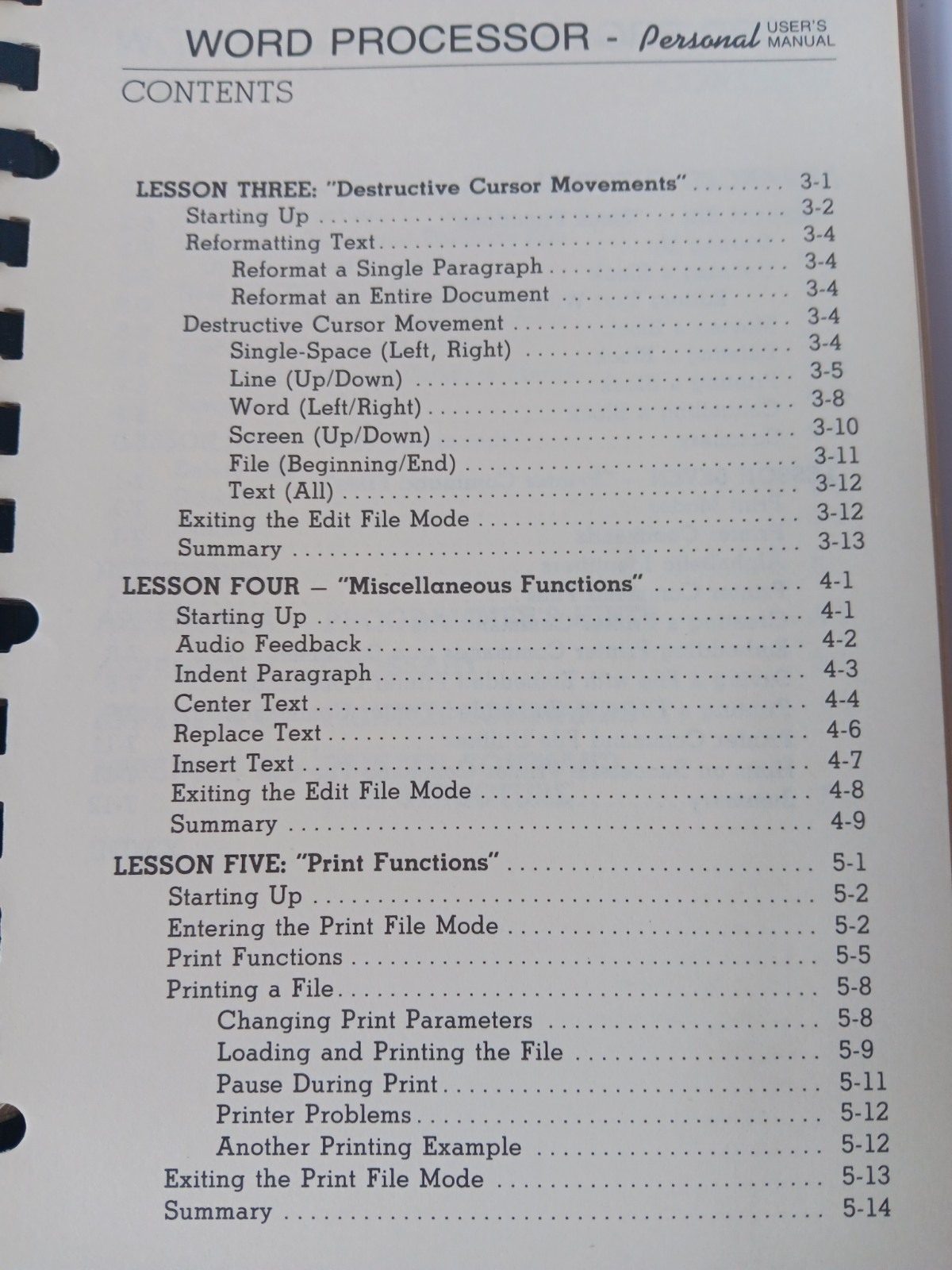Commodore 64/128 Word Processor Personal Users Manual