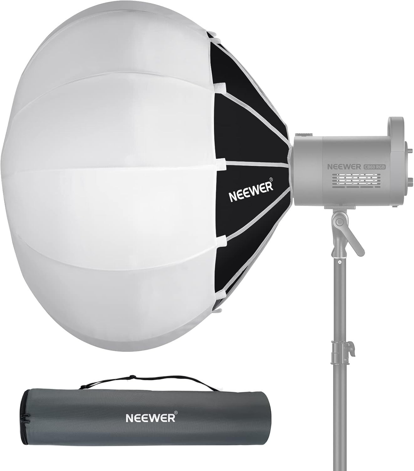 NEEWER 26"/65cm Lantern Softbox One Step Quick Release, 360° Light Diffuser