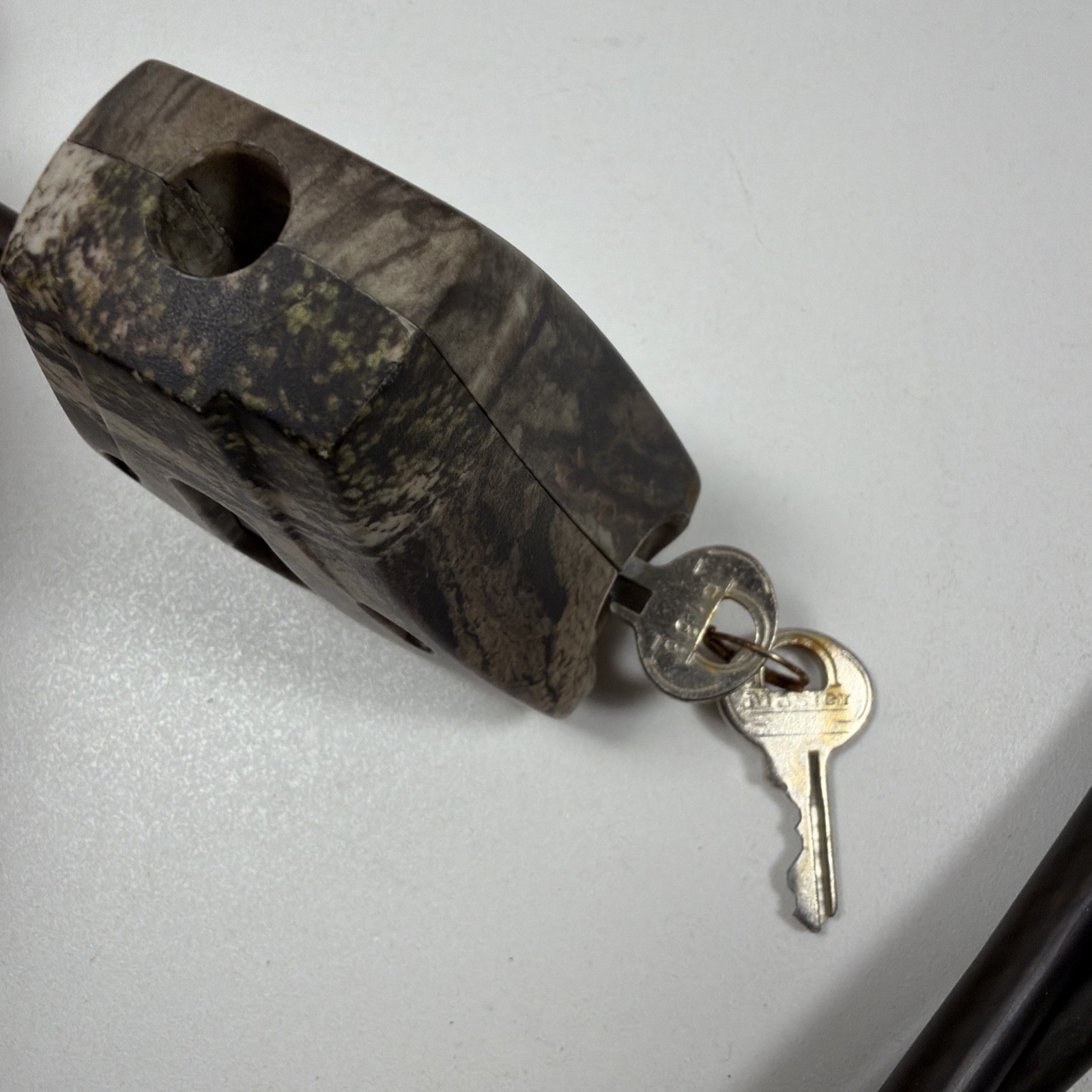 Master Lock Python Adjustable Locking Cable - Camo With Key Trail Cam Hunting