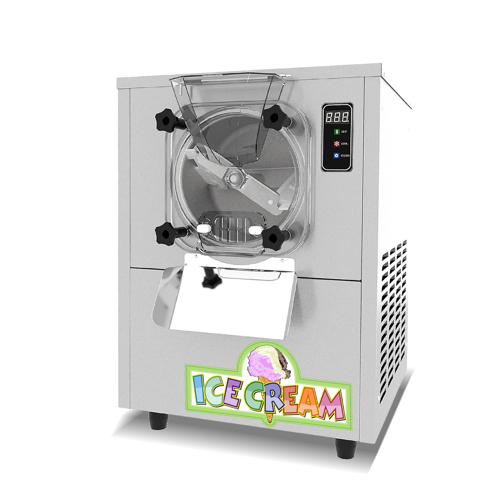 Countertop Hard Ice Cream Machine,Gelato Ice Cream Machine,Mini Ice Cream Maker