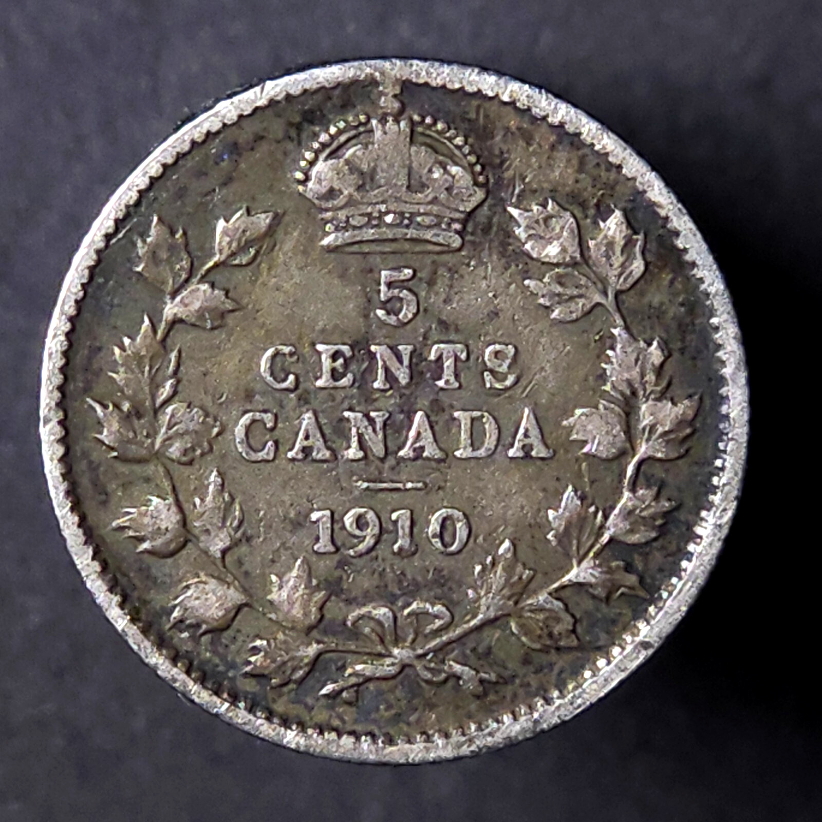 1910 PL - HOLLY leaves - Canada 5 five cents - LOW COMBINED SHIP - C5-188