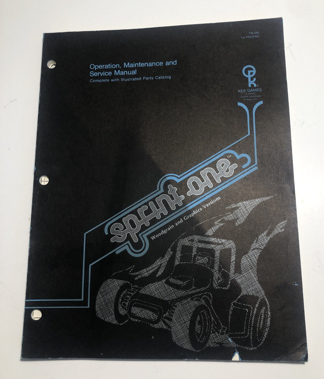 Sprint One Arcade Game Operation, Maintenance, and Service Manual, Kee Games