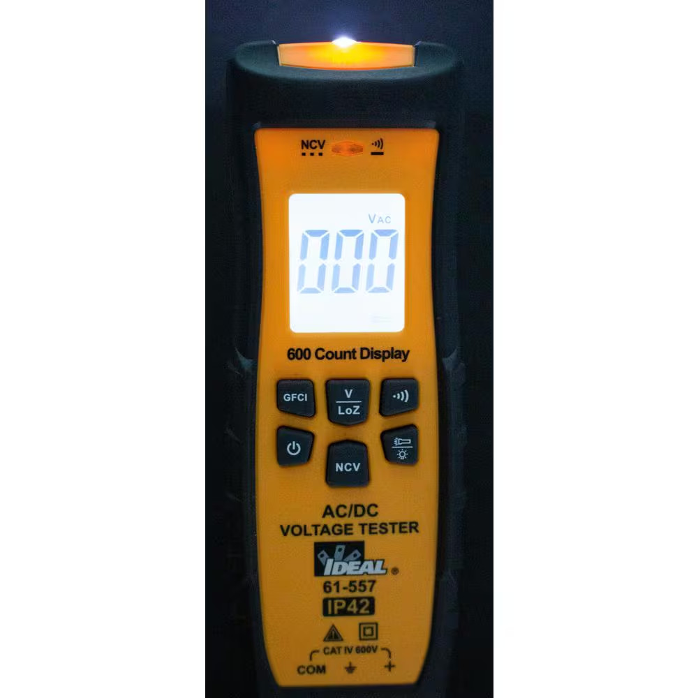 Voltage and Continuity Tester, GFCI, and Flashlight