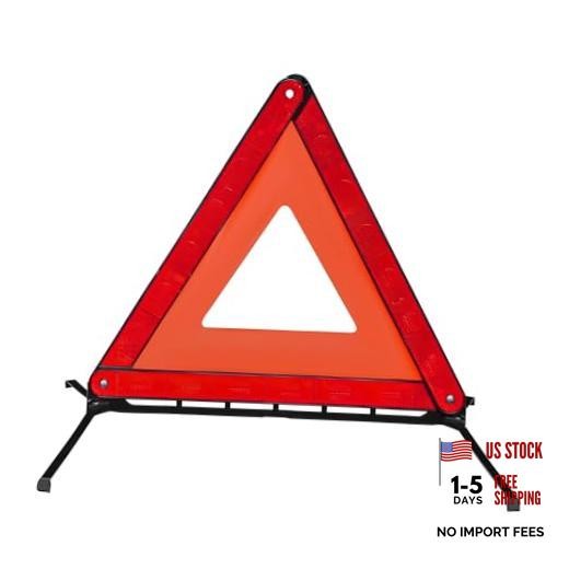 Reflective Warning Triangle, Foldable Emergency Warning Frame Triangle with