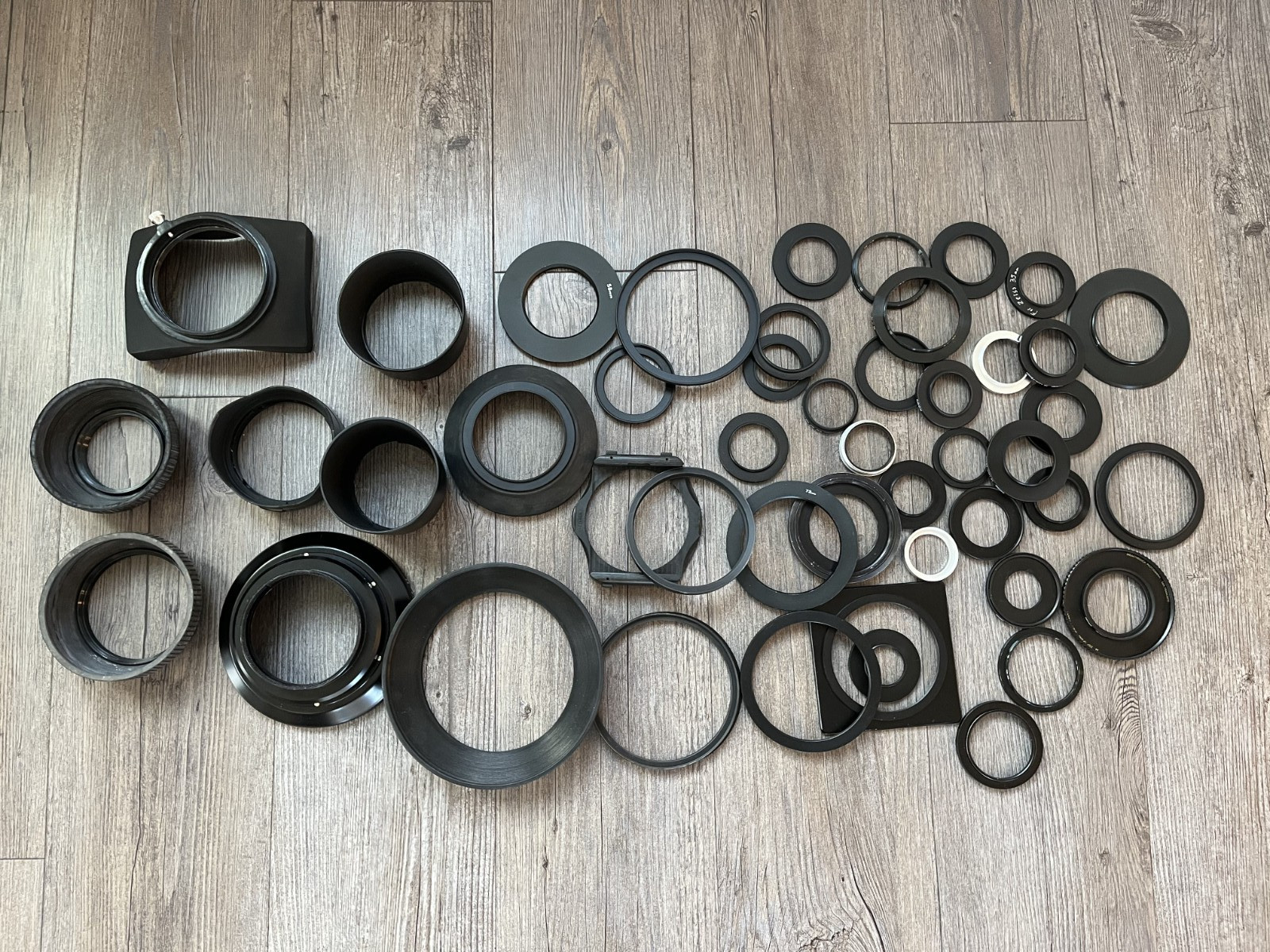 Assorted Lot of Lens Hoods and Filter Step-Up Rings