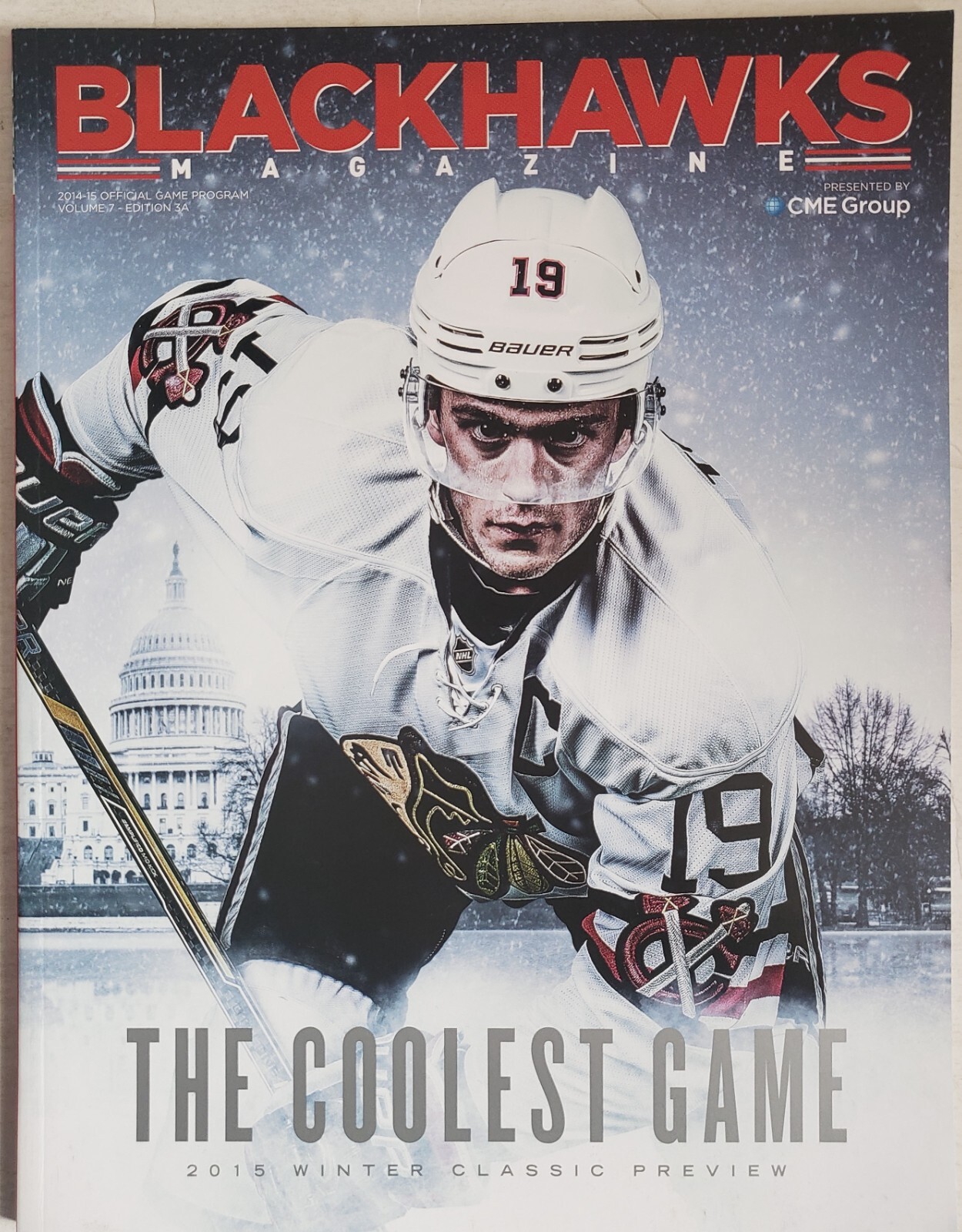 2014-15 Chicago Blackhawks Winter Classic Preview Program Jonathan Toews Cover