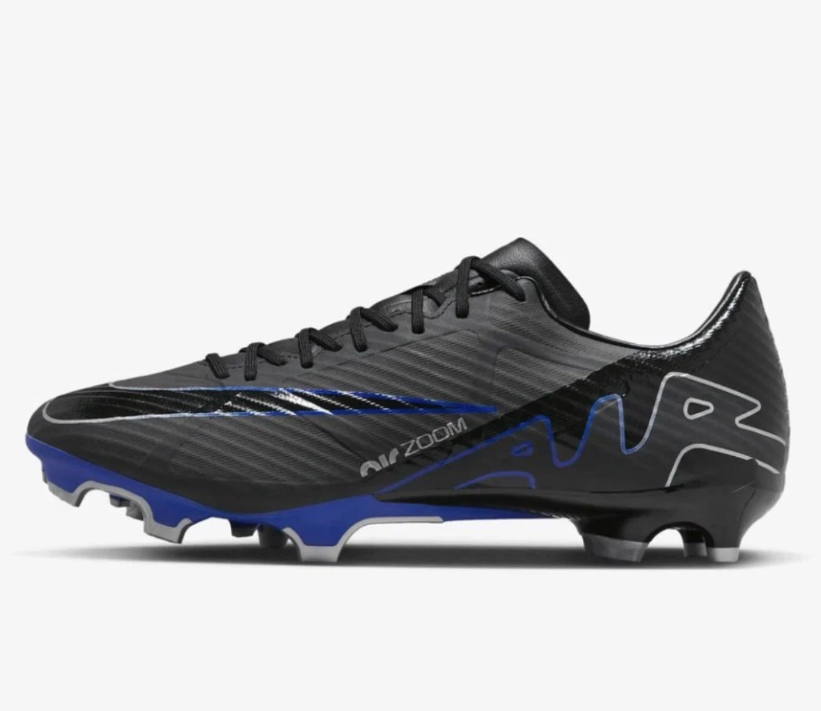 Nike Zoom Mercurial Vapor 15 Academy FG/MG Black DJ5631-040 Mens Size