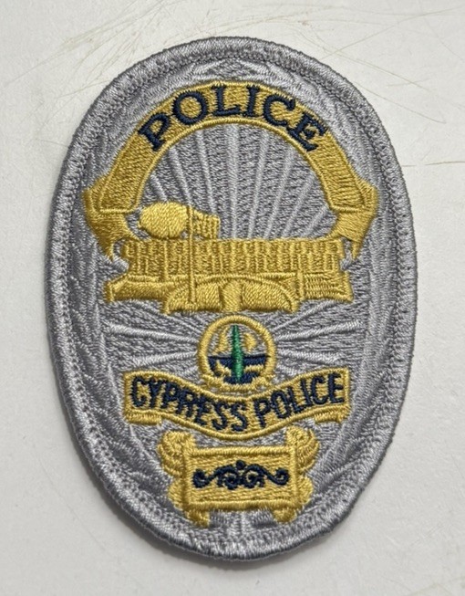 City Of Cypress CA California Police Department Dept Breast Patch