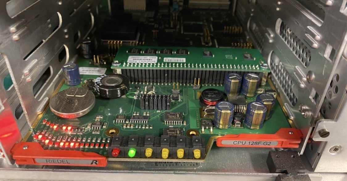 Riedel CPU-128F G2 Frame Controller Card Fiber Artist 32/64/128 Intercom Tested