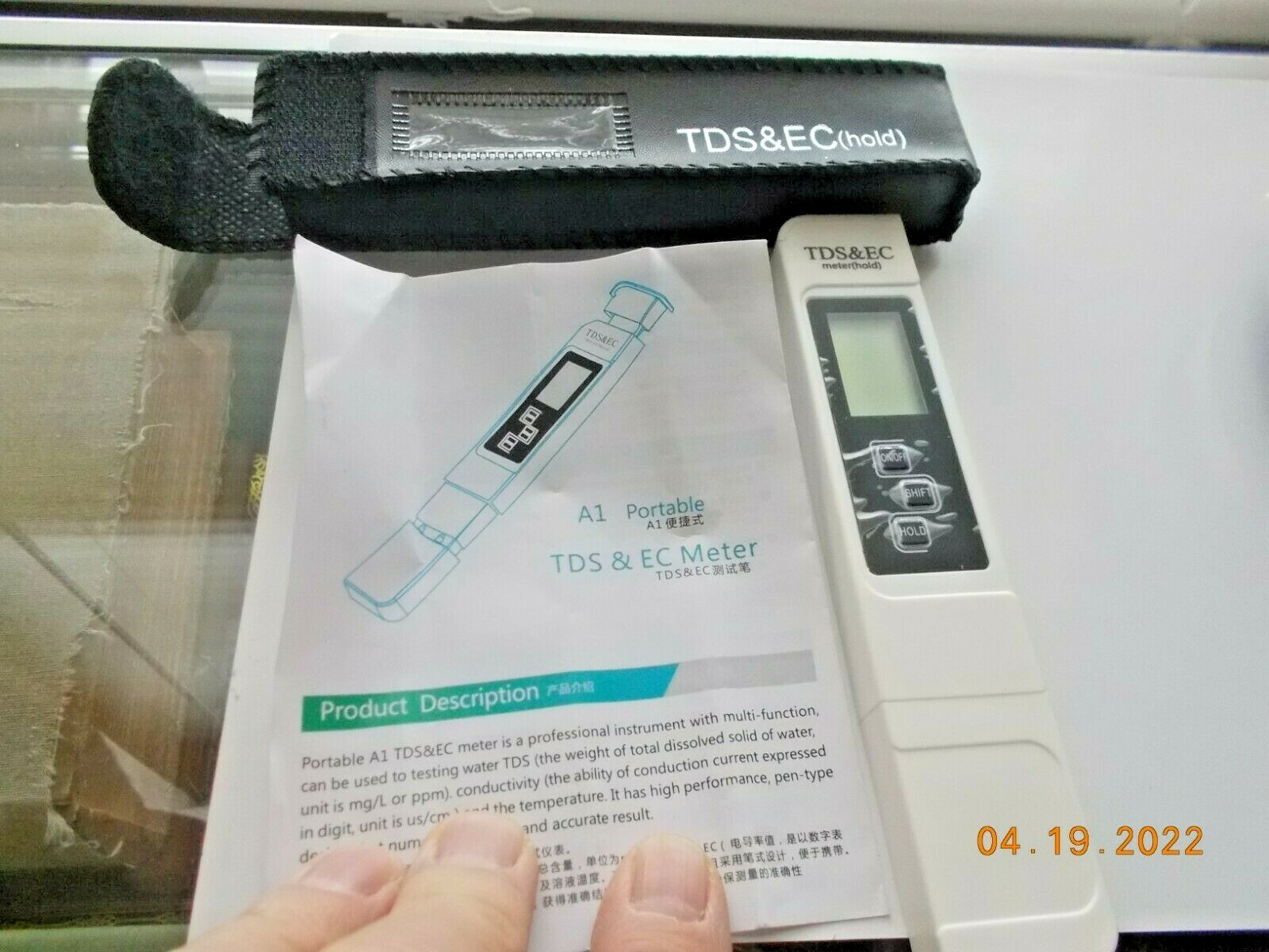 New Multifunction TDS&EC Meter with Hold function, includes Protective Case