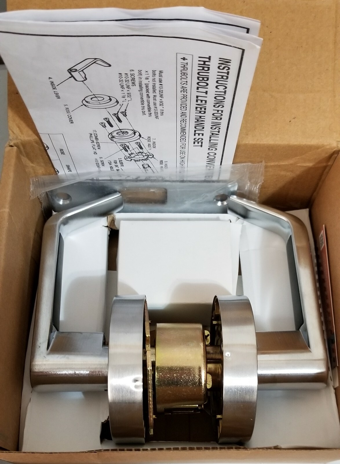 Lawrence Hardware LH5307L Cylindrical Lockset Passage, Nickel Finish