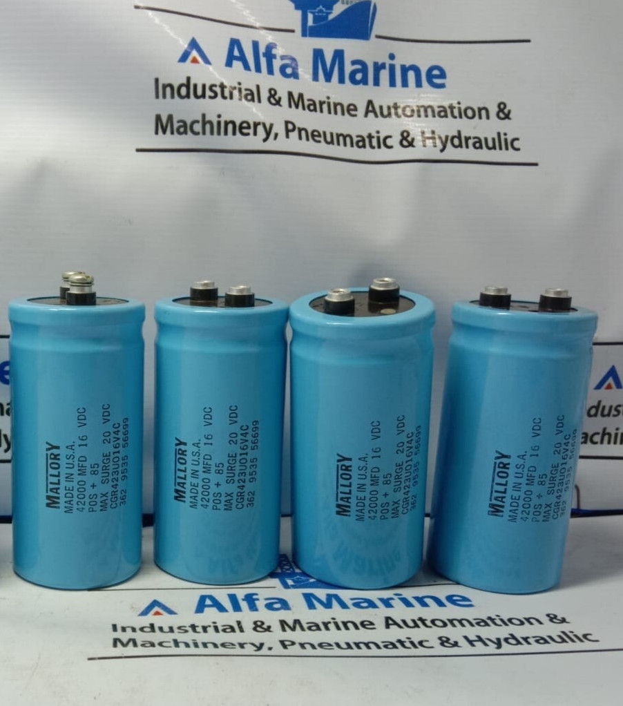 Mallory CGR423U016V4C Capacitor 42000 Mfd 16 Wvdc Lot of 4