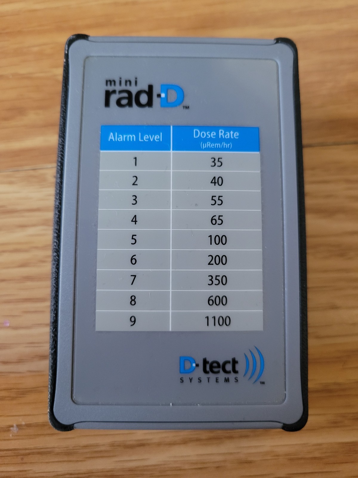 D-tect Mini Rad-D Portable Rugged Personal Radiation Detector Scintillator
