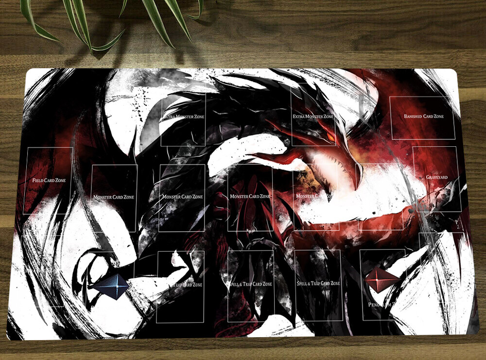 NEW  Playmat YGO Red-eyes Black Dragon TCG CCG Card Game Mat + Bag