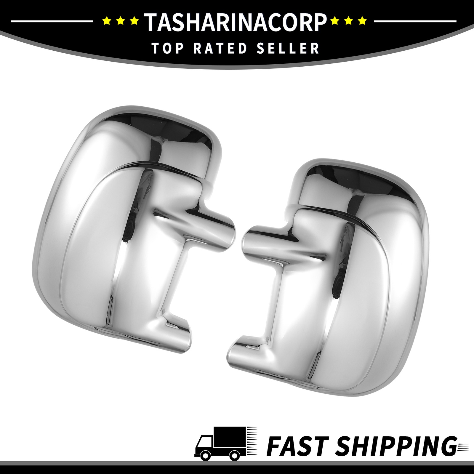 Piece of 2 Mirror Cover Cap fit for Ford F-250 F-350 F-450 Super Duty 1999-2007