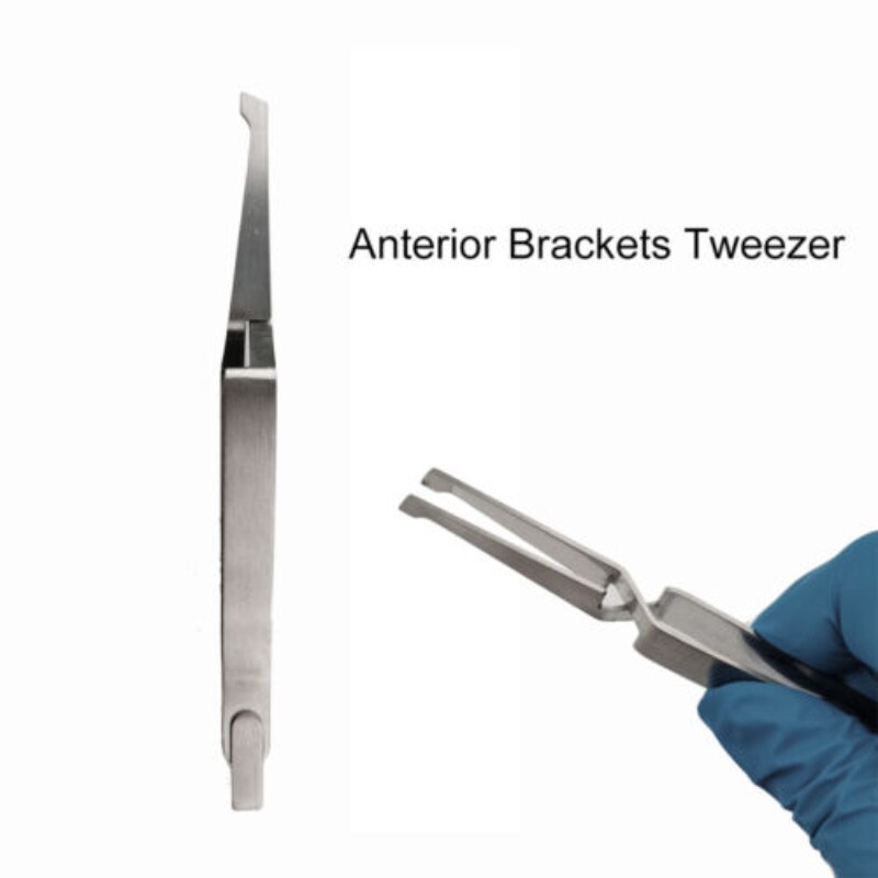 2Pcs Dental Orthodontic Brackets/Tube/Articulating Paper Holder Forcep Tweezer