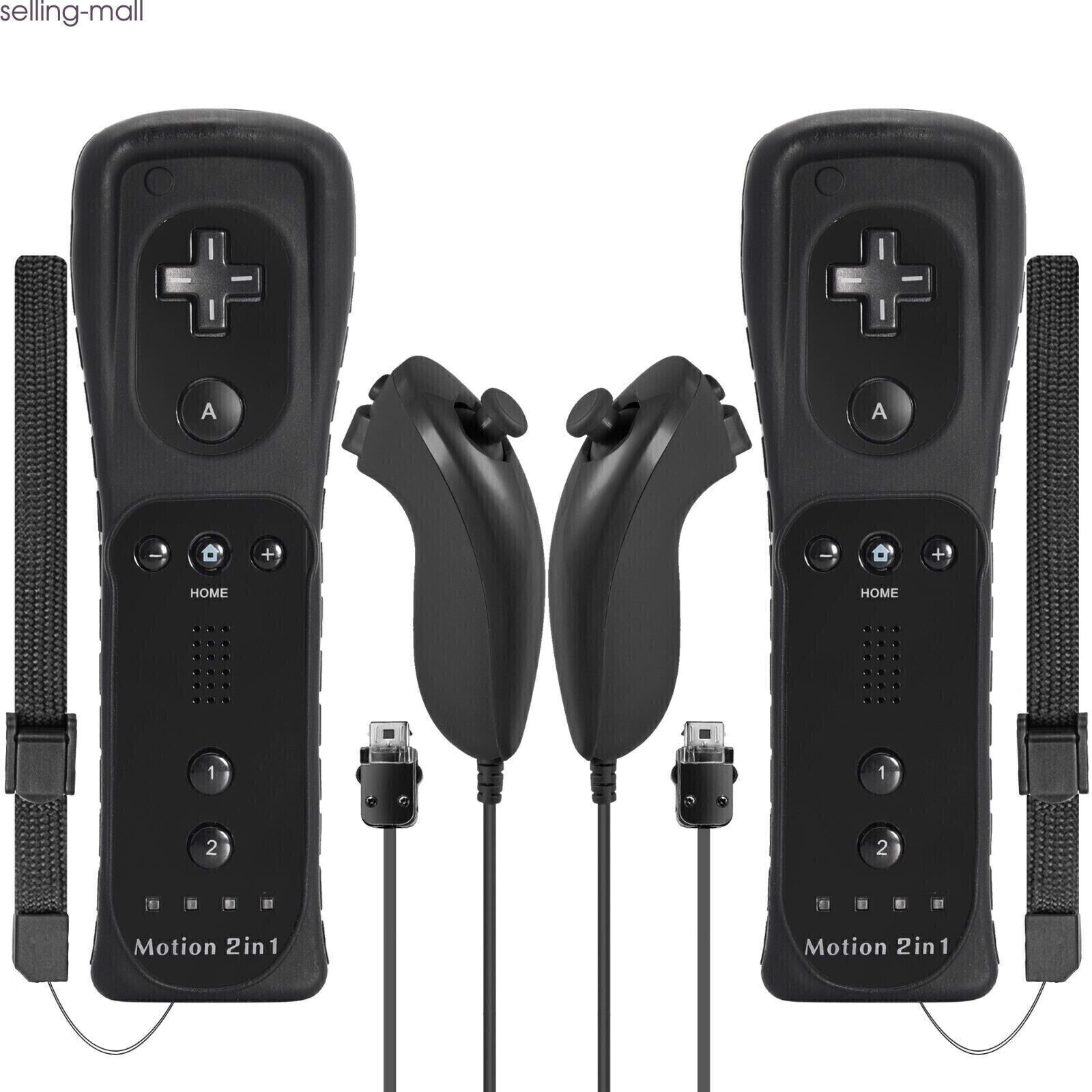 Built-in Motion Plus Wii Remote & Nunchuck Controller for Nintendo Wii Wii U