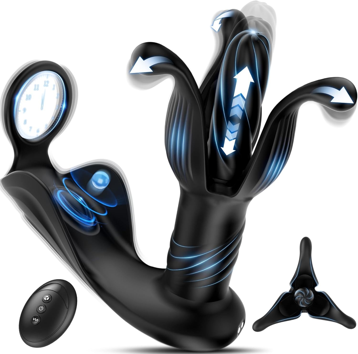 Male Prostate Massager Vibrator Thrusting Anal Butt Plug Dildo Sex Toys for Men