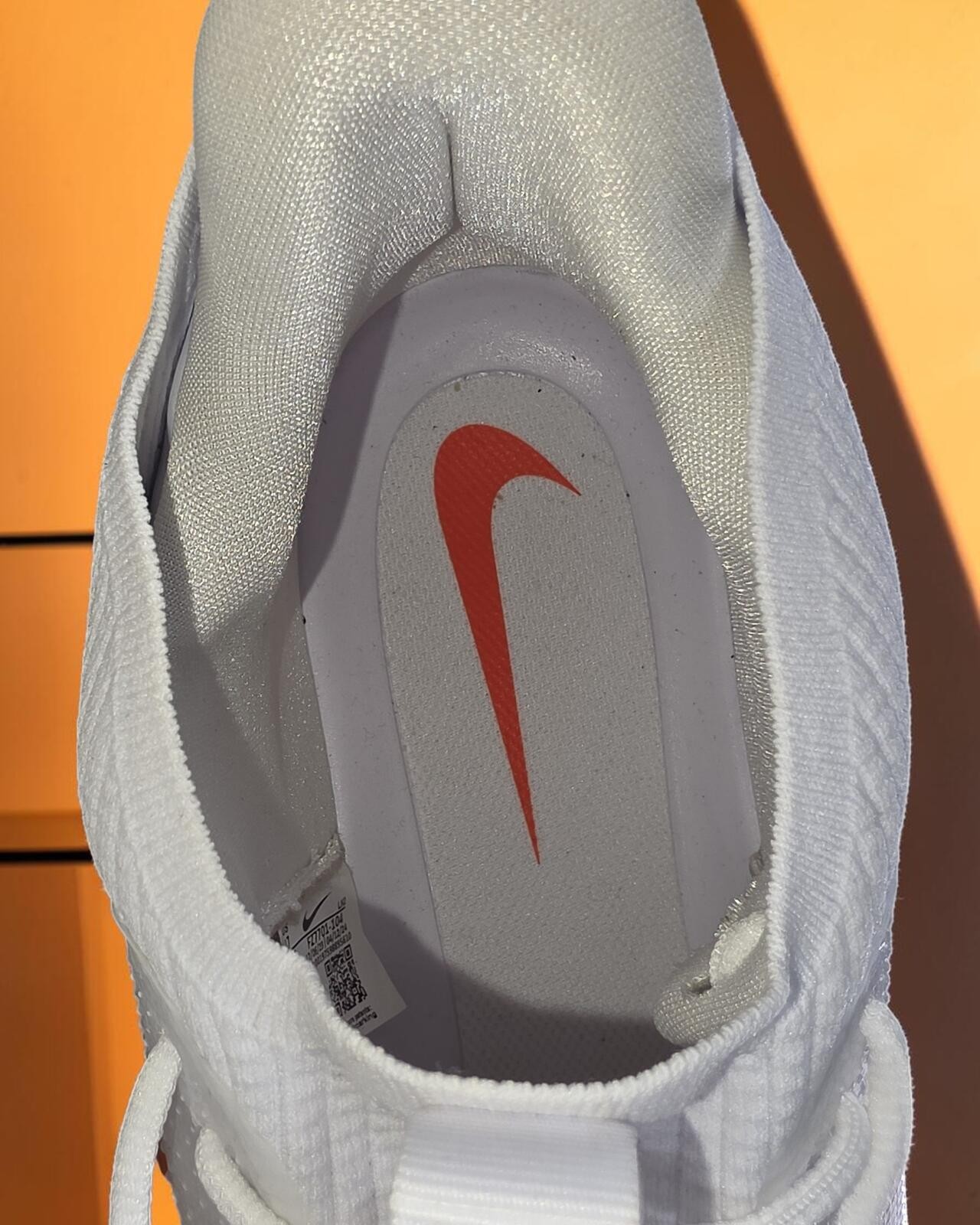 Nike Alpha Menace 4 Elite Cleats White Orange FZ7701-104 Men’s 17 NWOT No Box