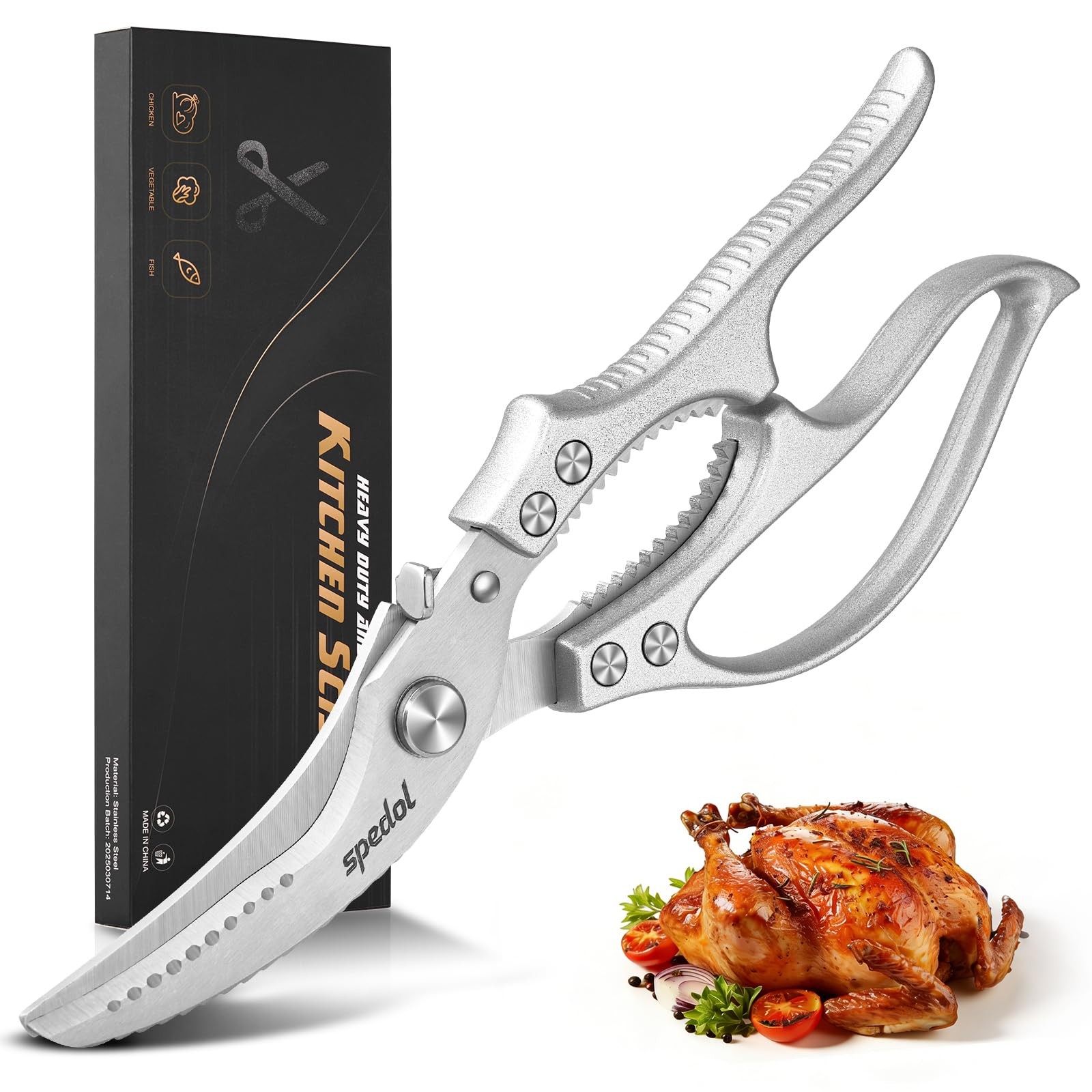 Kitchen bone Scissor Kitchen Poultry Shears Stainless Steel Heavy Duty