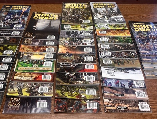 Huge White Dwarf Games Workshop Magazine Collection Lot of 66 Magazines