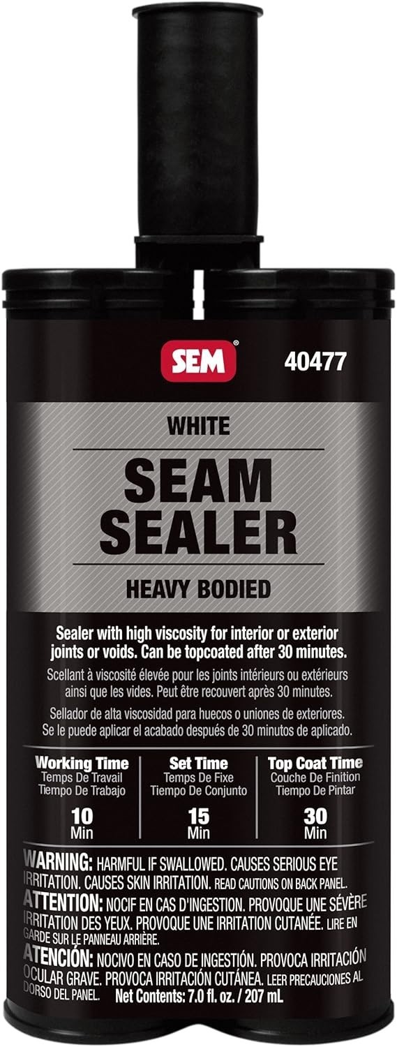 SEM 40477 White Heavy Bodied Seam Sealer, 7 oz