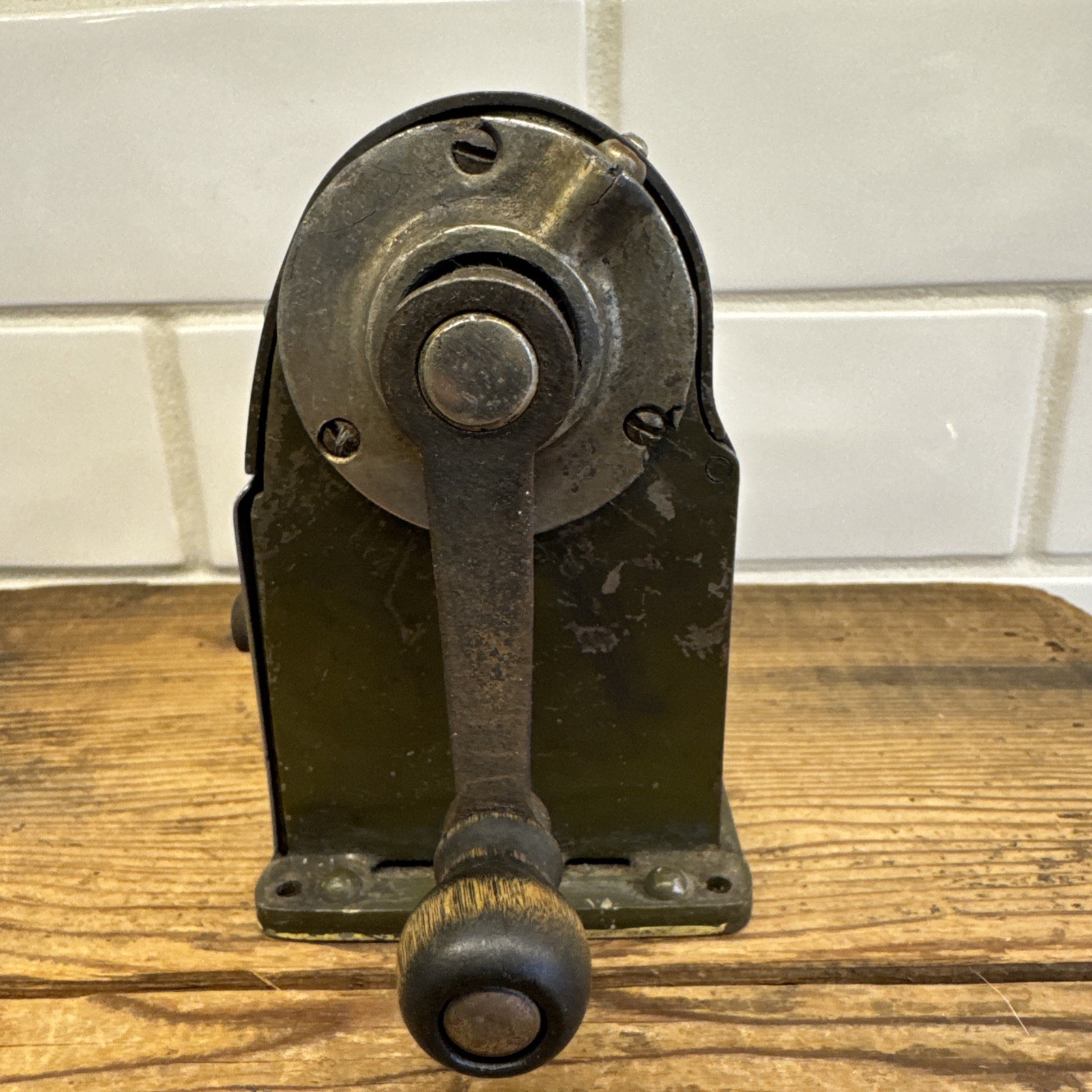 Antique 1920s "Wizard" Pencil Sharpener, Automatic Pencil Sharpening Co, Chicago