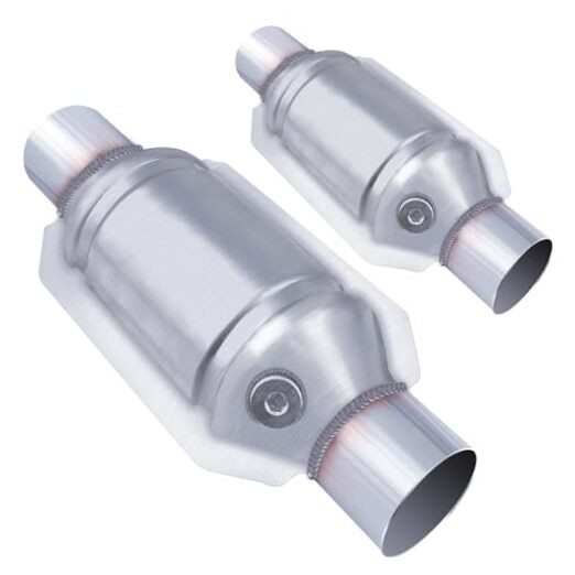 3 Inch Universal Catalytic Converter 3" Inch Inlet/Outlet，2 Pack High 3-INCH