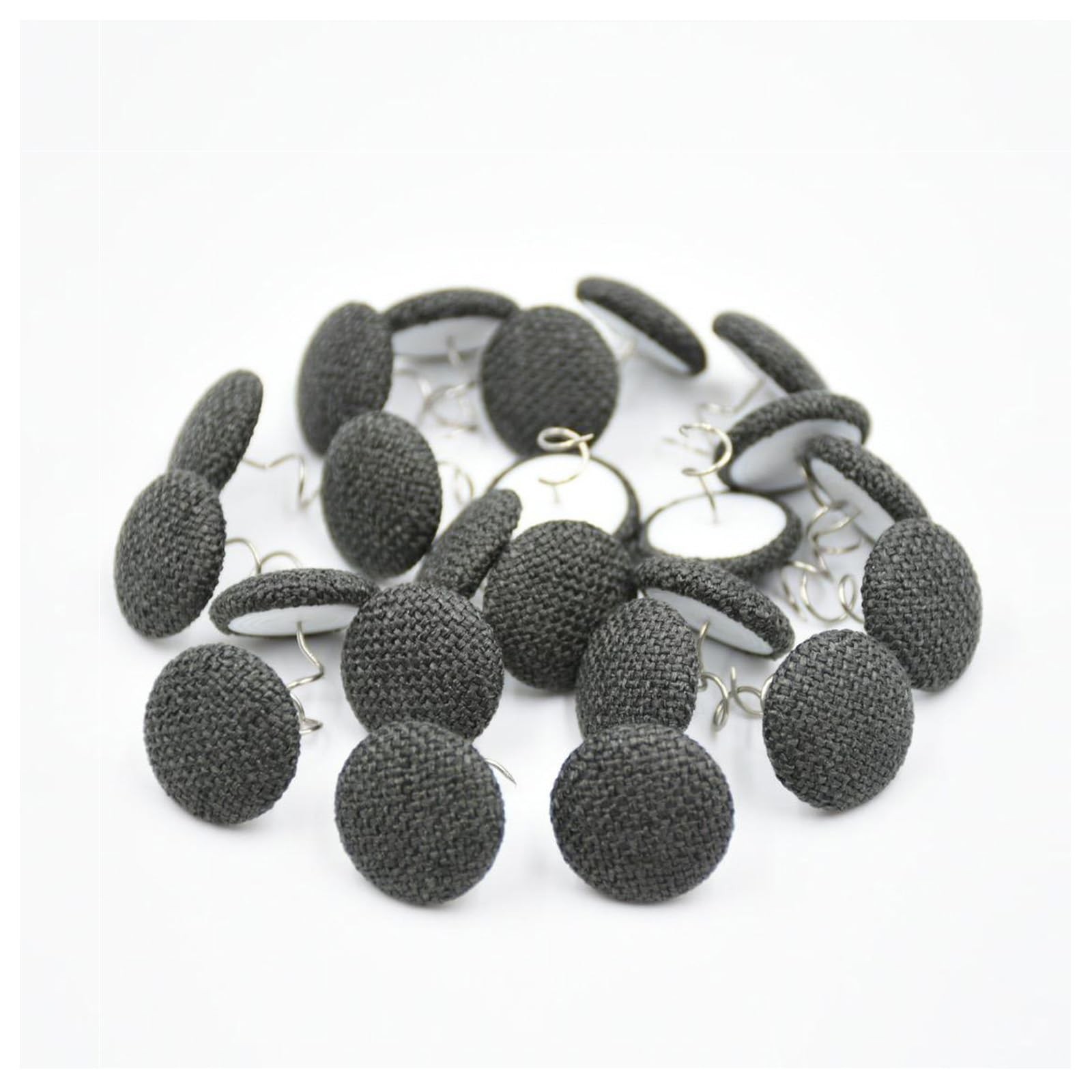 24 PCS Upholstery Pins Twist - Twist Pins for Slipcovers, Bed Skirts - Dark Grey