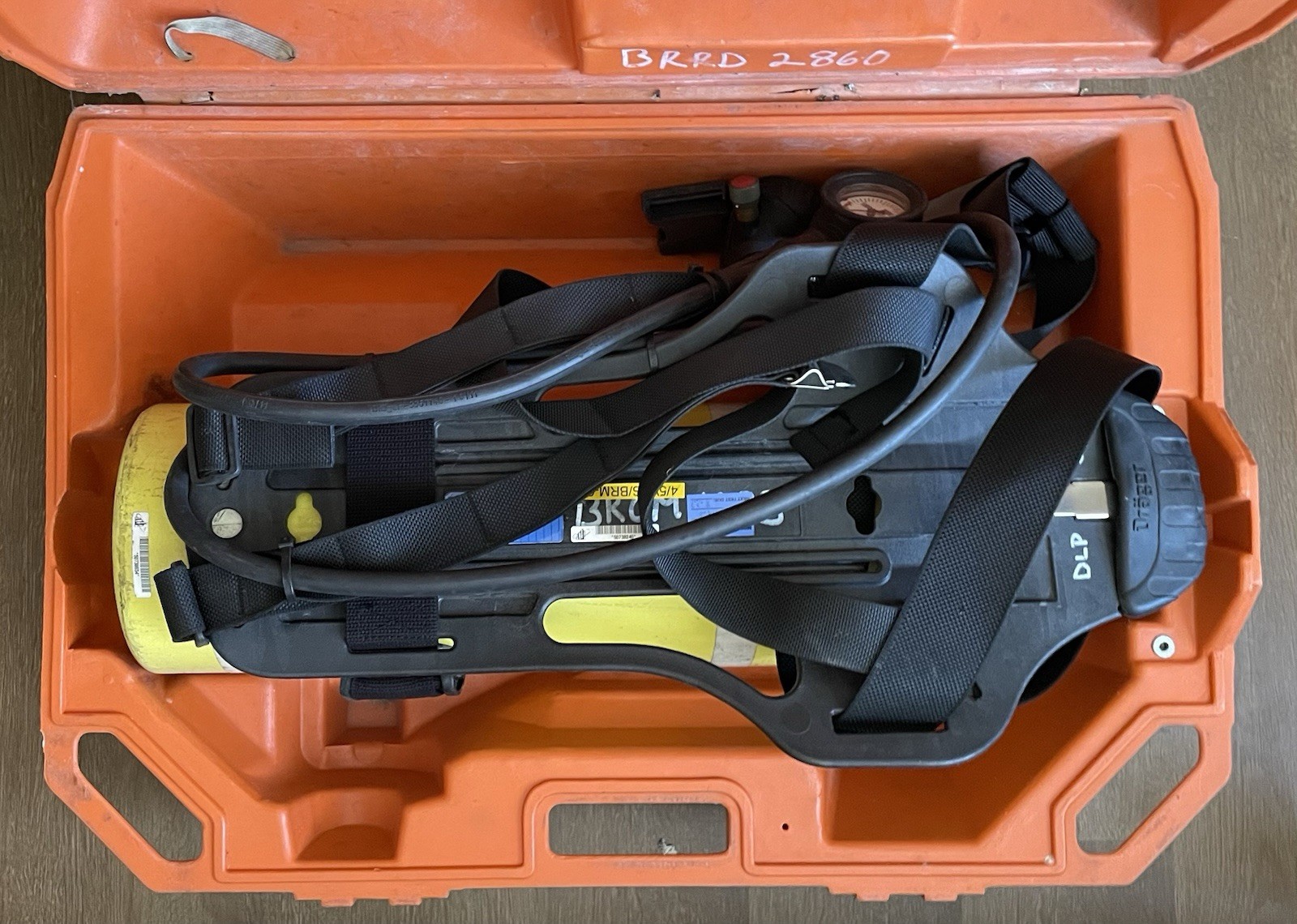 DRAGER  SCBA Airboss/ProAir Kit In Hard Case.  Firefighter Air System NO MASK