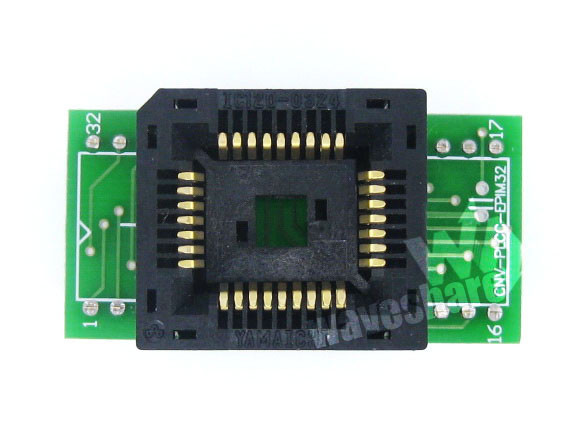 Yamaichi IC120-0324-009 IC Test Socket Programmer Adapter for PLCC32 Package