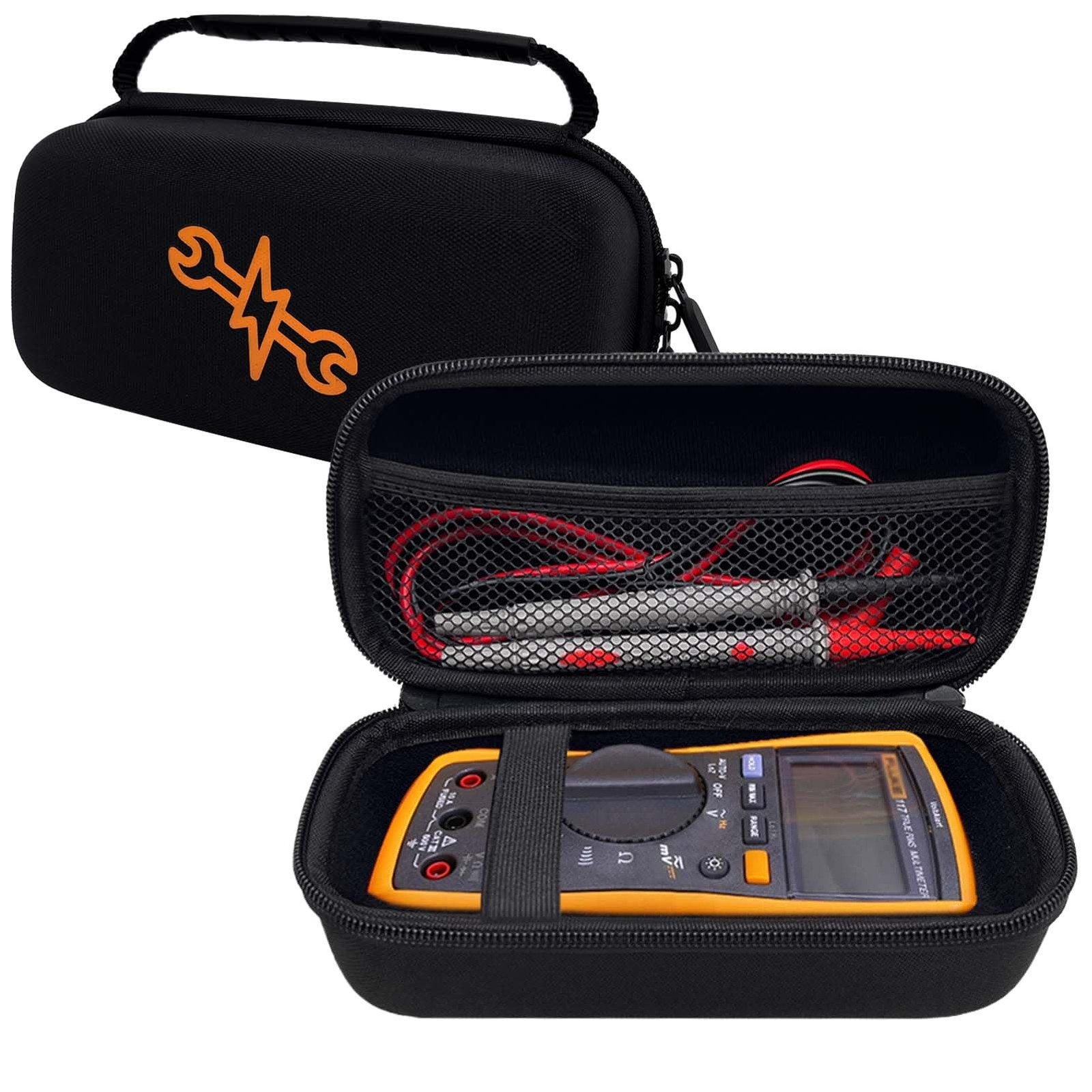 Klawdsky Hard Case for Fluke 117/115/116/114, Carrying Digital Multimeters Ca...