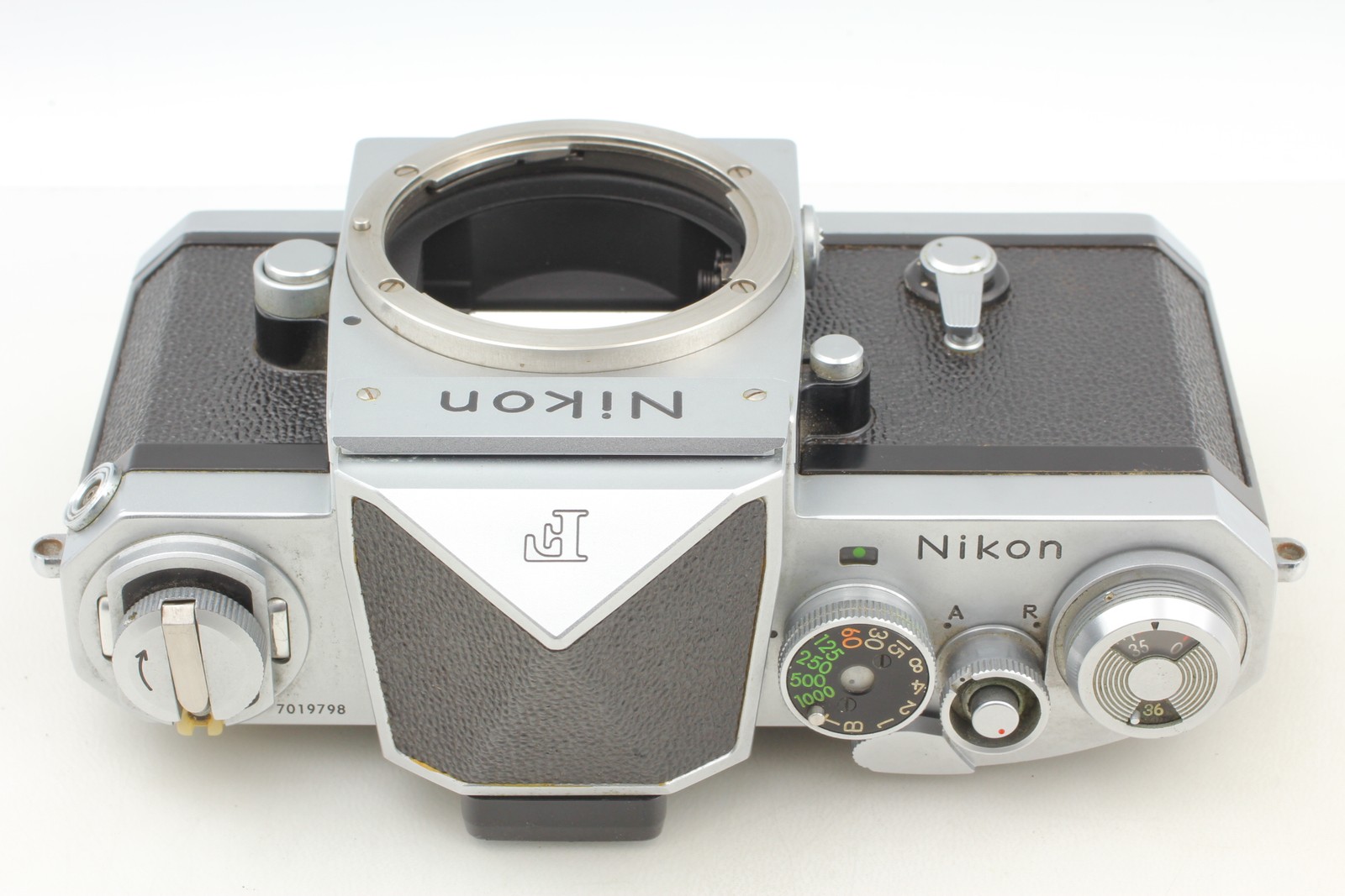 [Exc+5] Nikon F Eye Level Silver 35mm SLR Film Camera From JAPAN