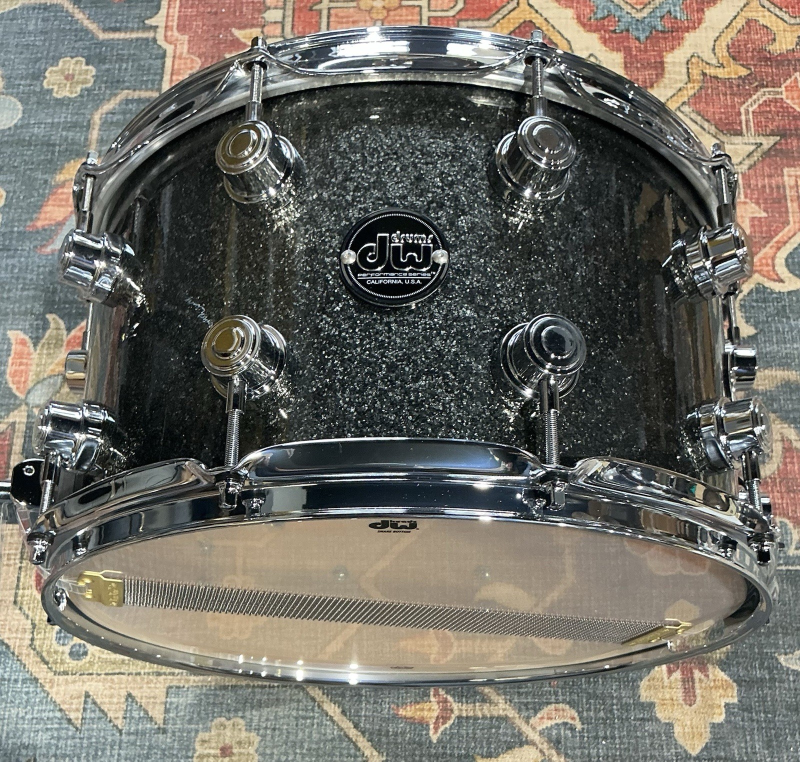 DW Performance Series 14 x 8 Snare Drum Pewter Sparkle DRPF0814SSPS
