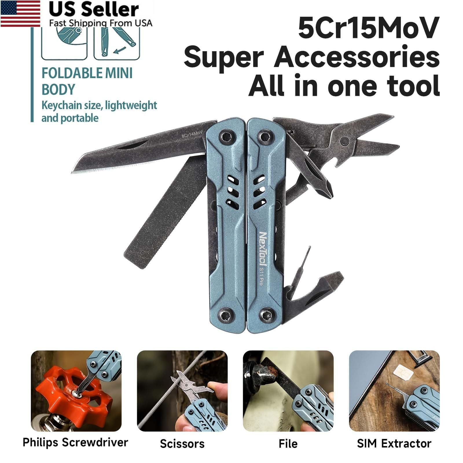 NexTool Mini Sailor S11 Pro Keychain Multitool - Compact Small,