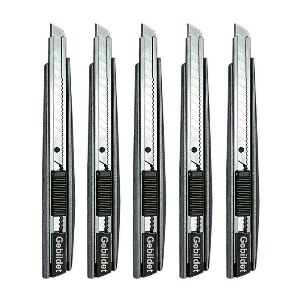 5pcs Professional Cutter - 9mm Snap Off Blades / 60 Degree Foil/Utility/Graph...