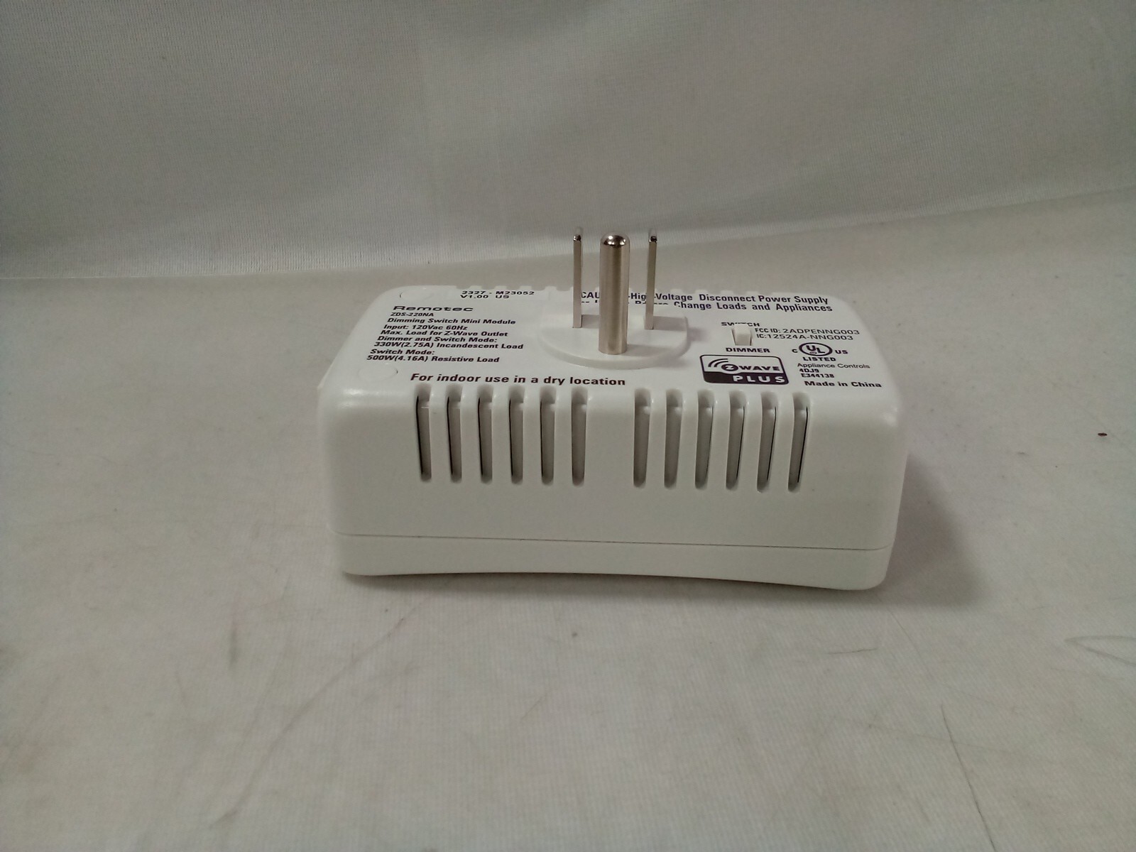 Wireless Lighting Control ZDS-220NA Dimming Switch Module (Dual Mode) , VS-LMP50