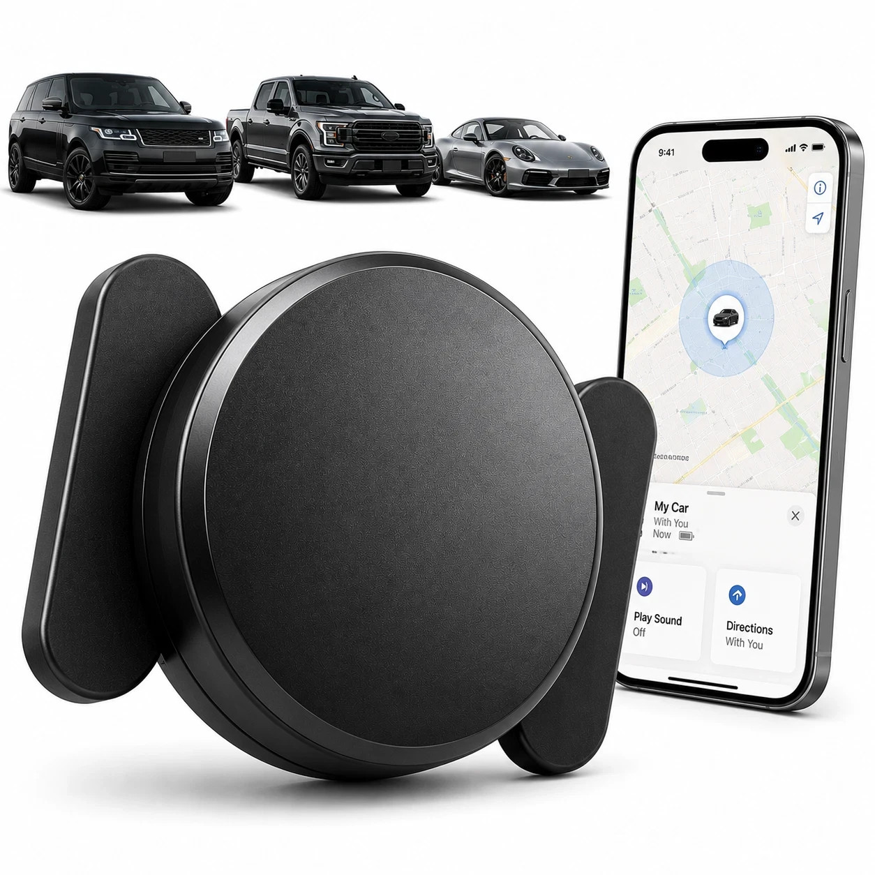 Magnetic GPS Tracker for Vehicles Car Tracking Device Mini Hidden for iPhone US