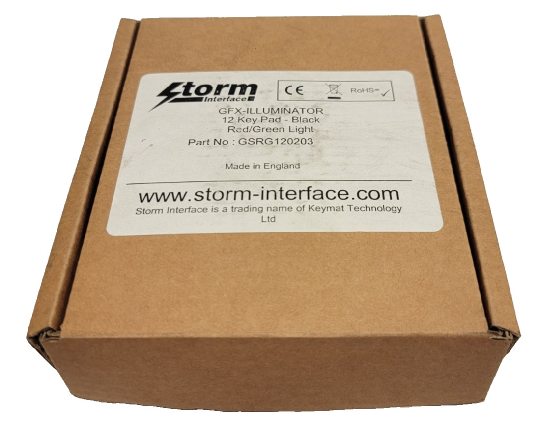 Storm Interface GSRG120203 GFX-ILUMINATOR 12 Key Pad - Black, Red/Green Light