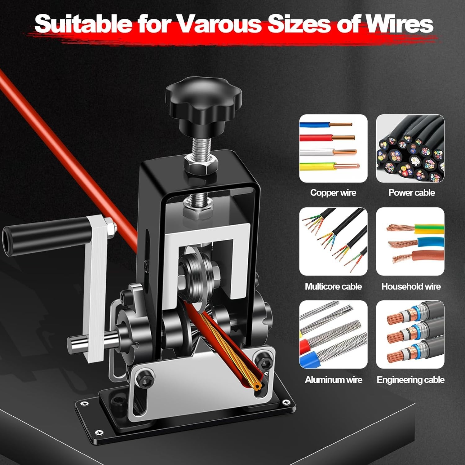 Professional Grade Wire Stripping Tool | 1" Capacity & Quick Blade Change