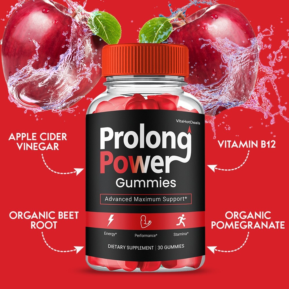 Prolong Power Gummies for Men, Max Strength Male Performance Formula (10 Pack)