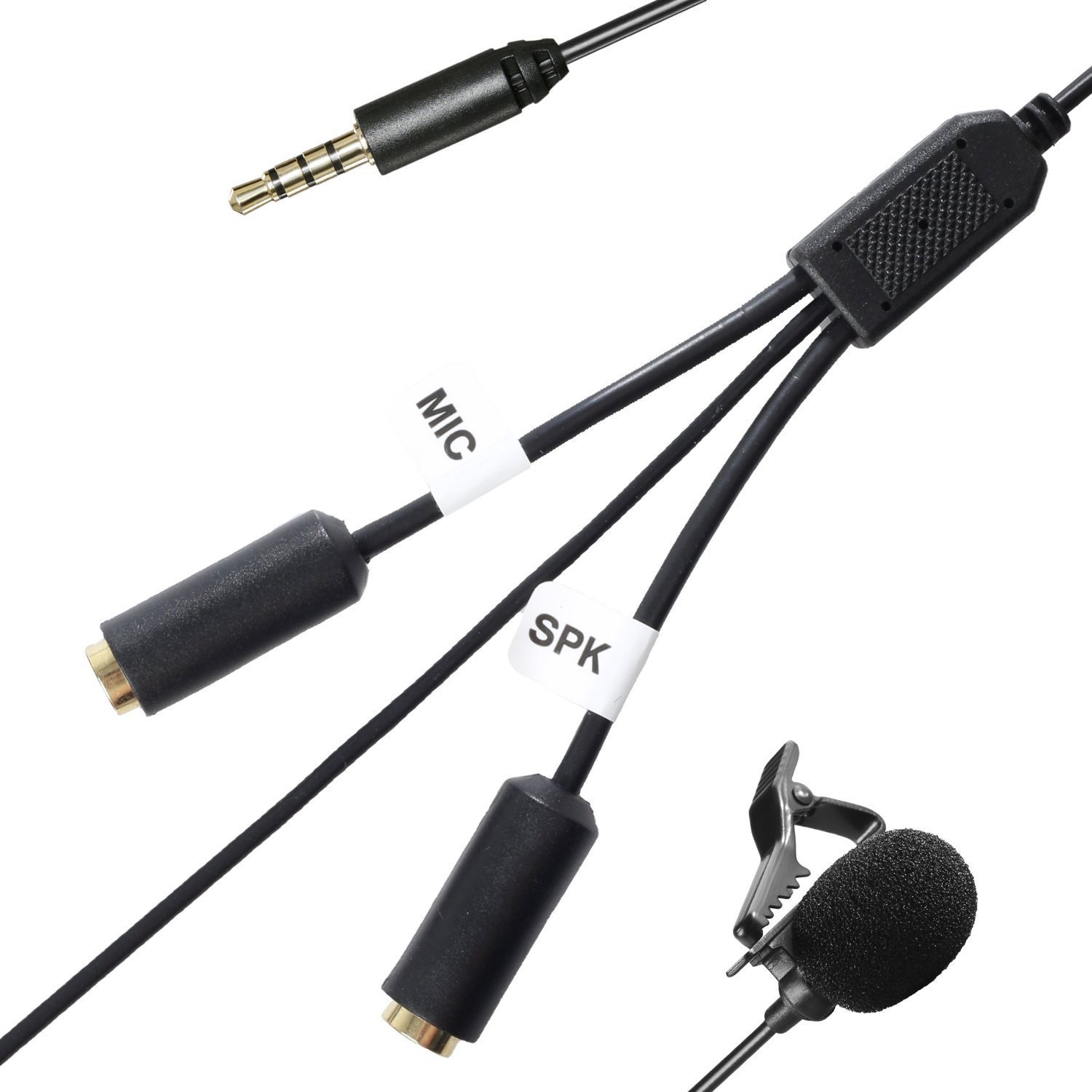 Lavalier Interview Microphone - Secondary Lapel Clip On Mic for Smartphones