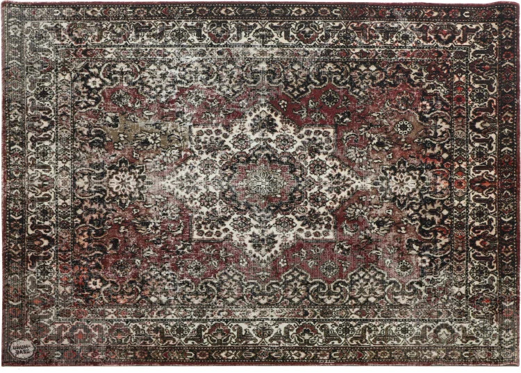 Drum N Base Vintage Persian Style Stage Rug - 6 x 5.25 foot Classic Worn