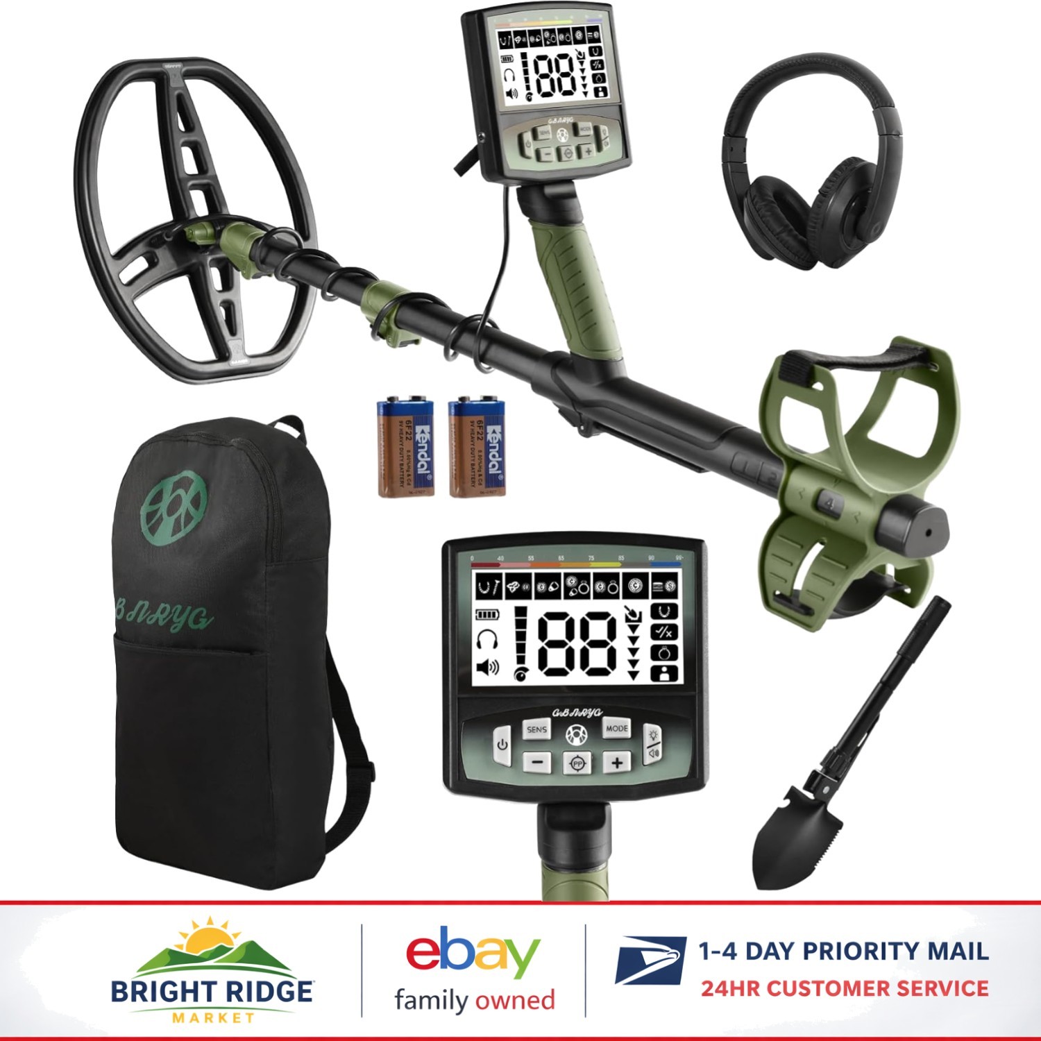 Waterproof Metal Detector for Adults with Extended Length and Lightweight Design