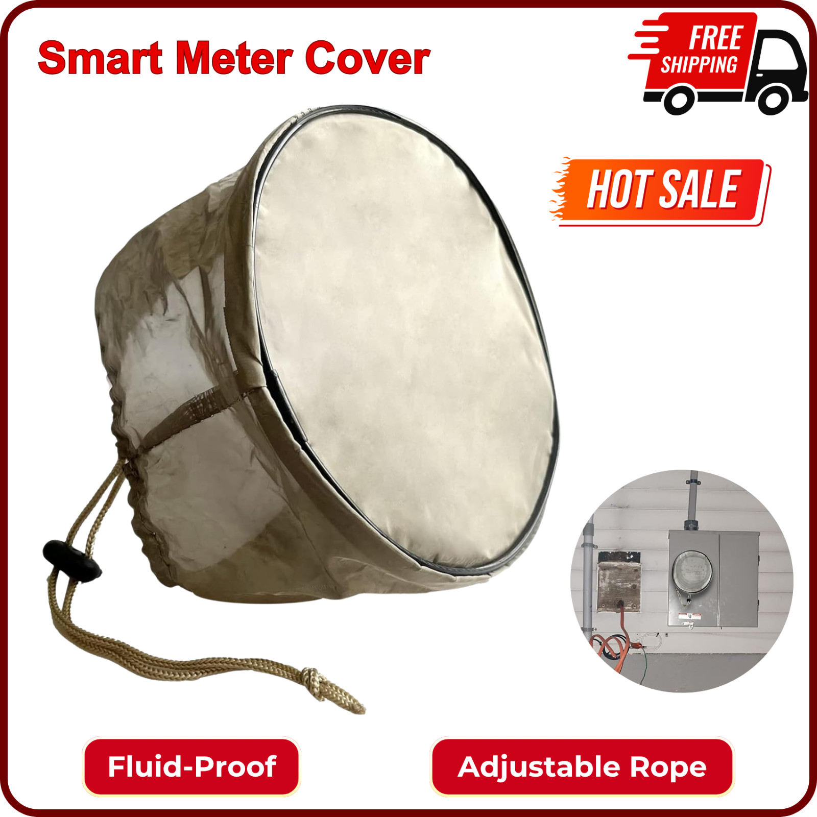 Smart Meter Cover eMf Protection Home eMf Meter eMf Shield eMf Blocker for Home